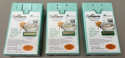 Menge 3 NEU CatGenie Smart Kartusche SaniSolution Konzentriert 60 Waschgänge 15Oz - Bild 1 von 4