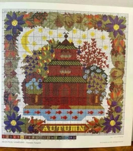 Saisonaler Sampler HERBST - Elizabeth Bradley nur Nadelspitze Karte - Bild 1 von 1