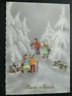 Cartolina Buon Natale Bambini nel Bosco Innevato KARTOS 0.446 Z506