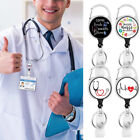 ID Tag Holder Work Card Clip Retractable Name Badge Reel Medical Worke