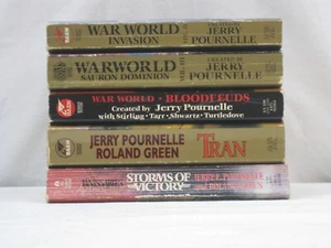 Jerry Pournelle 5 PB book lot Warworld: Sauron Dominion, Invasion, Tran...G/VG - Imagen 1 de 5