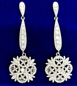 Exquisite Mint Condition Camrose & Kross Floral Earrings with COA Brilliant JBK - Picture 1 of 12
