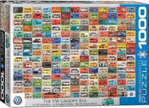 VW Groovy Bus 1000 piece jigsaw puzzle by Eurographics 680mm x 490mm (pz) - Picture 1 of 3