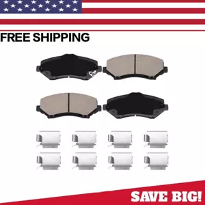 Front Ceramic Pads w/Hardware for Liberty Wrangler Nitro Grand Caravan Journey - Picture 1 of 2