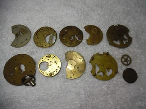 Vintage antike Taschenuhrplatten usw. für Schmuck oder Teile 1/4 Pfund 79-9 mm - Bild 1 von 2