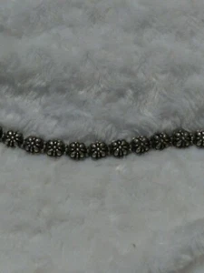 BRIGHTON RETIRED FLOWER  Disc Silver  BRACLET - Picture 1 of 7