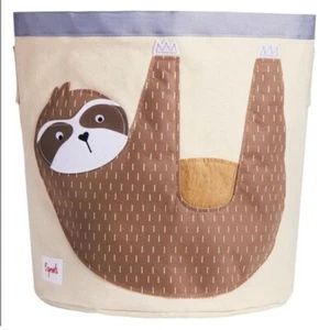 3 Sprouts Sloth Storage Bin Basket Cloth Nursery Kids Decor Toy Organization XL - Picture 1 of 8