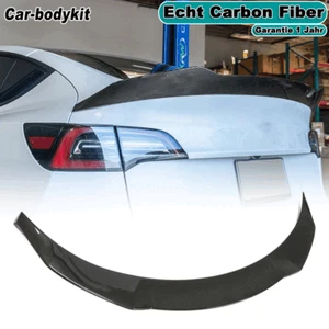 DRY Carbon Heckspoiler Spoiler Flügel Lippe Passt für Tesla Model Y 2019-2023 - Bild 1 von 9