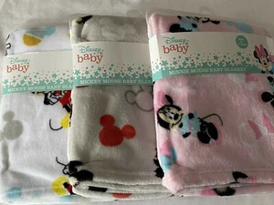 Disney Baby Mickey Mouse or Minnie Mouse Baby Blanket new - Picture 1 of 7