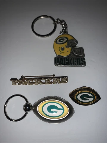 NFL Green Bay Packers Pin-backs & Keychain Lot Cover