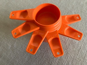 Vintage Tupperware Messbecher 6er Set orange NEUWERTIG - Bild 1 von 12