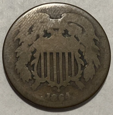 1864 - US 2 Cent Piece - Exact Coin Imaged #2C30 - Image 1 of 2