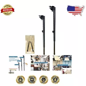 Metal Telescopic Table Legs 21-36" - Perfect for Camping & DIY Projects (2 Pack) - Picture 1 of 7