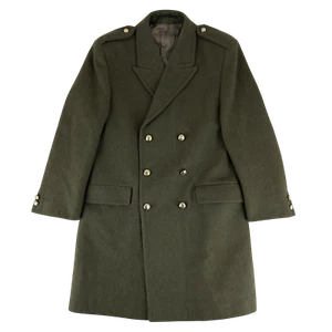Belgian Army Greatcoat Wool Olive Khaki Vintage 1994 Medium - Picture 1 of 8