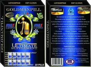 100% Original gold man blue 12000/ a pack of 10 count buy 4 get 1 free - Picture 1 of 1