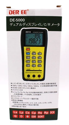DER EE DE-5000 High Accuracy Handheld LCR Meter Main unit only W95 H188 T52 mm - Image 1 of 4