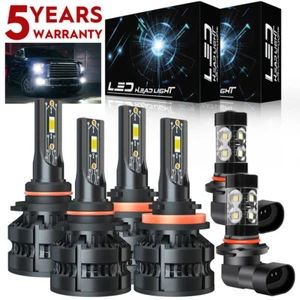 SHENKENUO H11 9005 LED Headlight 9145 Fog Light For Ford F-150 2015-2021 - Picture 1 of 16