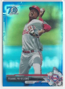 Bowman Chrome Draft 2017 #BDC-112 Franklyn Kilome 70o refractor azul #d 020/200 - Imagen 1 de 1