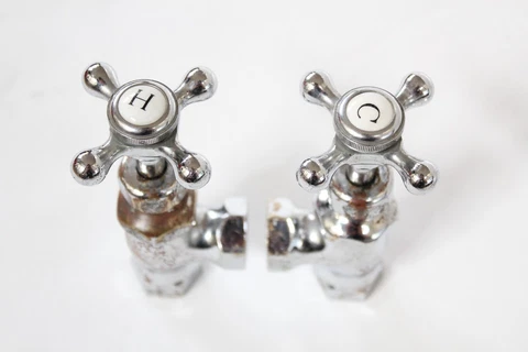 antique sink faucet shut off angle valve | standard vtg victorian deco bathroom Cover