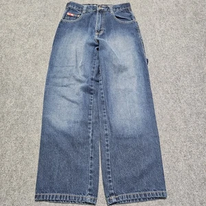 Vintage SOUTHPOLE Boys Baggy Jeans Carpenter Wide Leg Denim Y2K Size 12 26x28 - Picture 1 of 8