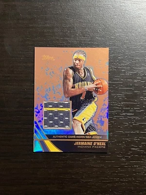 JERMAINE O'NEAL 2004 Topps Copper Game Used JERSEY PATCH /99! Pacers - Image 1 of 2