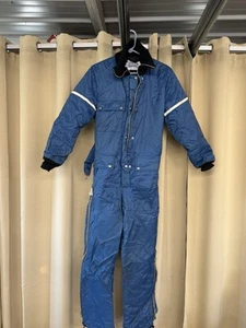 Traje De Colección Retro Años 70 Raven Esquí Moto De Nieve DAMAS PEQUEÑO Azul Artículo #3101 - Imagen 1 de 10