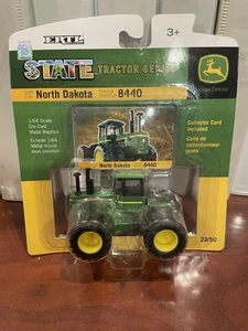 1/64 John Deere 8440 Tractor w/Duels, North Dakota State Series, ERTL 37679 - Picture 1 of 1