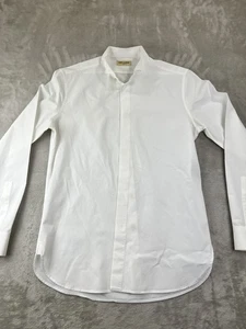 Saint Laurent Hemd Herren 15,75 Medium Weiß Slim Fit Knopfleiste Made Italy Formell - Bild 1 von 10