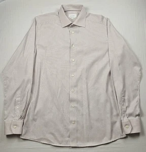 Eton Contemporary Dress Shirt 42 16 1/2 Medium Pink Cotton King Twill Size Large - Picture 1 of 5