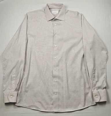 Eton Contemporary Dress Shirt 42 16 1/2 Medium Pink Cotton King Twill Size Large - Imagem 1 de 4