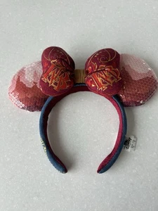 Big Thunder Mountain Minnie Mouse Main Attraction Ears Disney- Red Bow Headband - Picture 1 of 12