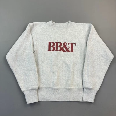 Sudadera de Colección Soffe Super Sweats Para Hombres Pequeña BB&T Logo Pullover Hecha en EE. UU. Años 90 Foto 1 de 4