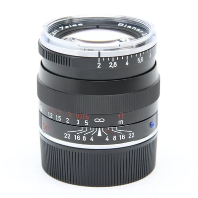 Carl Zeiss Planar T* 50mm F/2 ZM Black (for Leica M mount) #103 -Near Mint- - Image 1 of 4