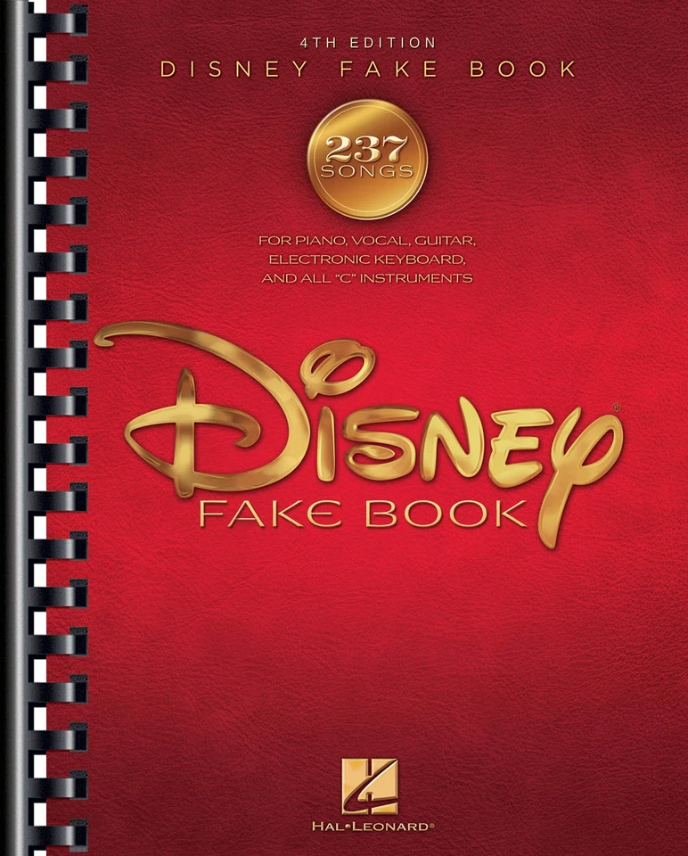 Disney Fake Book 4th Edition for C Piano Keyboard Guitar 237 Songs Sheet Music - Image 1 of 1