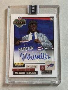 Panini Instant Draft Night 2025 Maxwell Hairston Rookie Auto RC/99 Bills B - Imagen 1 de 2