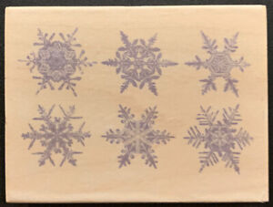 All Night Media Anna Griffin Snowflake Background Rubber Stamp 580J33