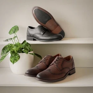 Ferro Aldo ALBERTSON Men's Embossed Wingtip Derby Shoes - Picture 1 of 18