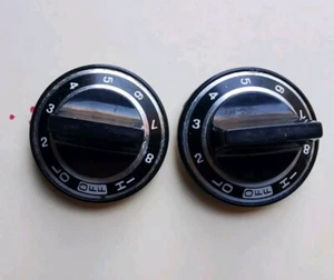 Kenmore  Downdraft Gas Cooktop Burner Knob Black  D=2 Inch Set Of 2 - Picture 1 of 11