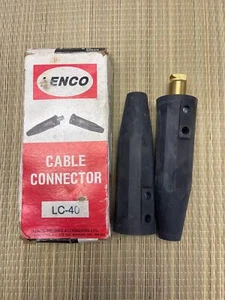 LC40 Lenco Cable Connector Set (1 Male / 1 Female) Welding Accessories - Picture 1 of 2