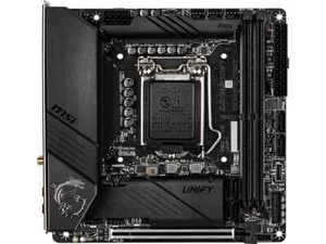 MSI MEG Z490I UNIFY LGA 1200 Intel Z490 SATA 6Gb/s Mini ITX Intel Motherboard - Picture 1 of 7