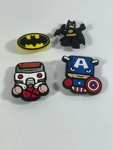 Crocs Jibbitz Charm Charms Lot Of batman Starlord Capt... - Picture 1 of 4