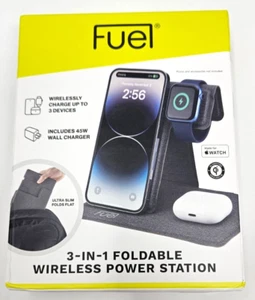 Case Mate Fuel Carga Inalámbrica Plegable Central Eléctrica iPhone Air Pods Reloj! - Imagen 1 de 9