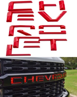 2020-2023 Silverado 2500HD 3500hd передняя решетка буква CHEVROLET Red Hot - Изображение 1 из 4