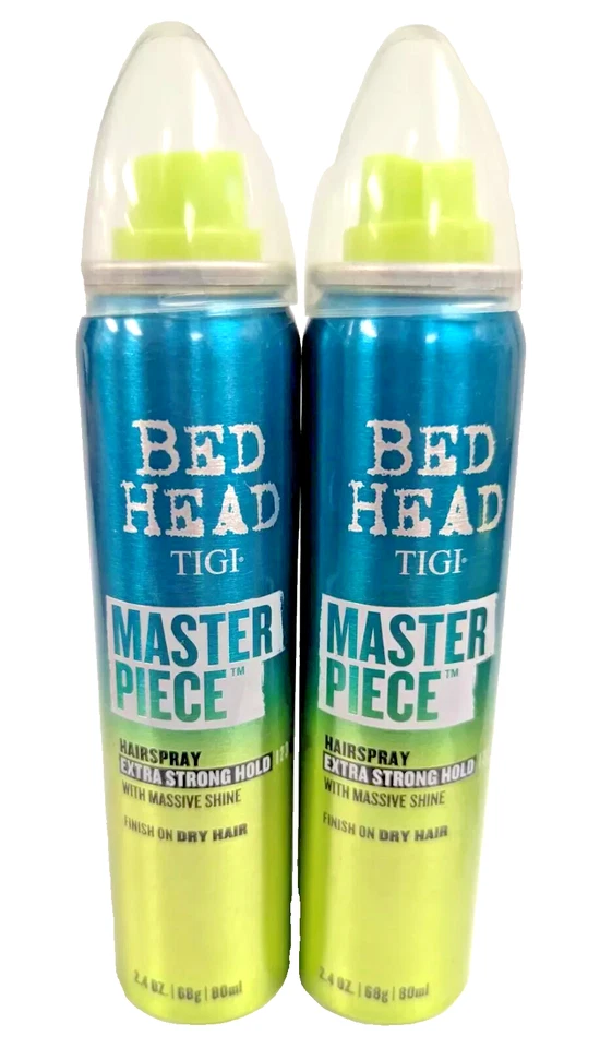 Juego de 2 - TIGI CABEZAL DE CAMA PIEZA MAESTRA SPRAY PARA EL CABELLO SUJECIÓN EXTRA FUERTE 2,4 oz CADA UNO Foto 1 de 1
