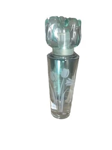 Bath & Body Works Body 1999 Splash Tulip Etched Glass Bottle 4.3 Oz NEW Retired - Picture 1 of 7