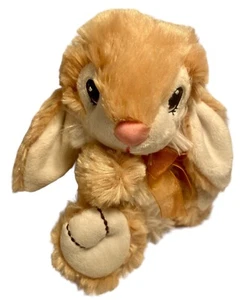 Dan Dee Collectors Choice 2015 coniglietto coniglio beige orecchio a lobo marrone occhi cuciti fiocco - Foto 1 di 7