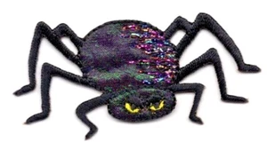 SPIDER Iron On Patch Insects Spiders Halloween - Picture 1 of 1