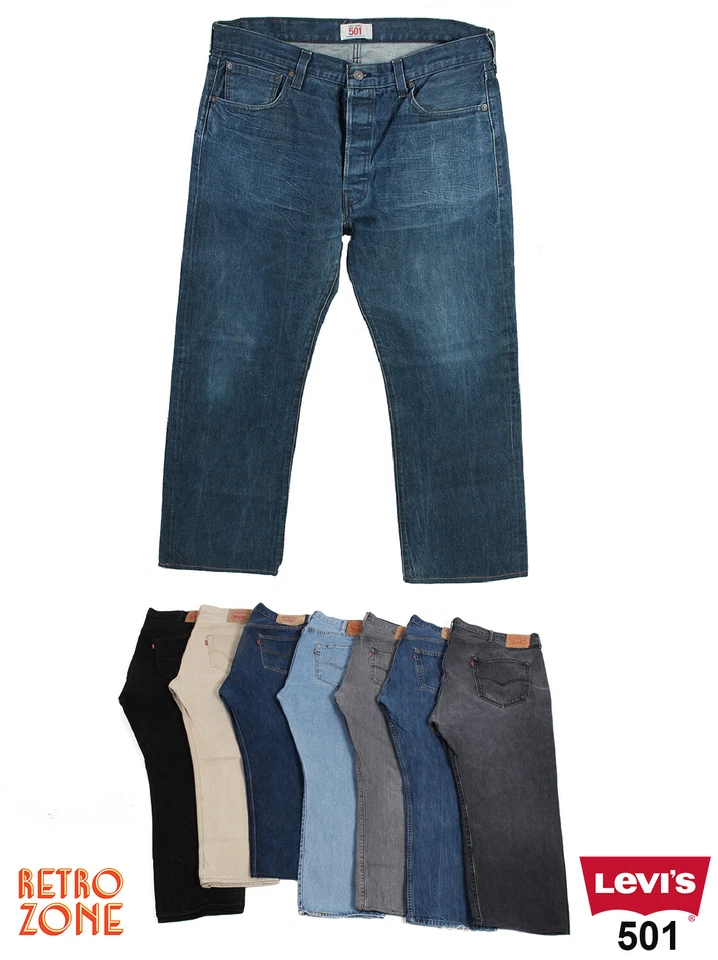 LEVI LEVIS 501 JEANS DENIM MENS VINTAGE GRADE A W34 W36 W38 W40 W42 W44 W46 - Image 1 of 1
