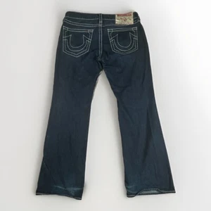 True Religion Bobby Super T Men’s Sz 36/33 Tag Jeans Thick Stitches Made In USA - Picture 1 of 13