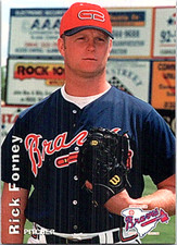 1999 Grandstand Greenville Braves Minor League Baseball Rick Forney